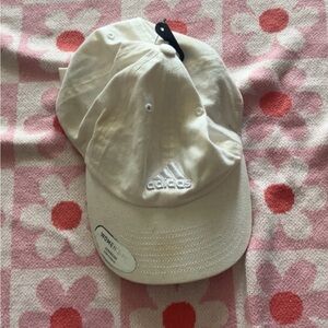 Adidas White and Black Cap